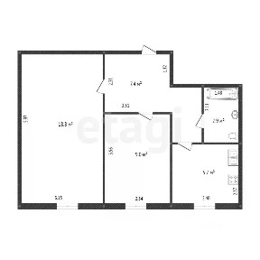 Продается 2-комн. квартира, 45,1 м²