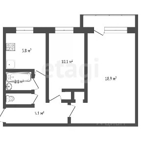 Продается 2-комн. квартира, 45 м²