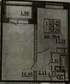 Продается 1-комн. квартира, 36,5 м²