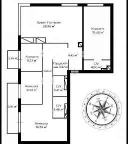 Продается 4-комн. квартира, 129,26 м²