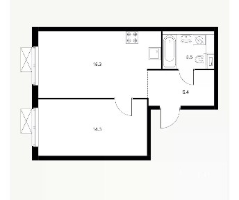 Продается 2-комн. квартира, 41,8 м²