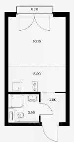 Продается студия, 20,1 м²