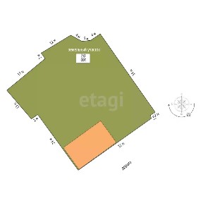 Продается 1-этажный дом, 54,9 м²