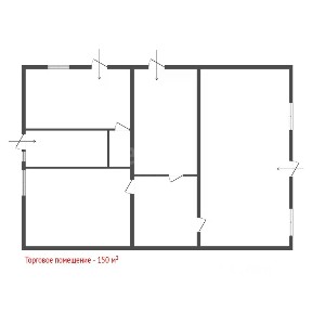 Продается торговая площадь, 150 м²