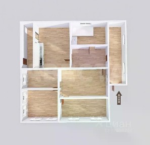 Продается 1-этажный дом, 75,3 м²