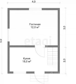 Продается 1-этажный дом, 25 м²