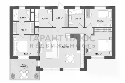 Продается 1-этажный дом, 118,3 м²
