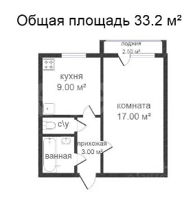 Продается 1-комн. квартира, 34,9 м²
