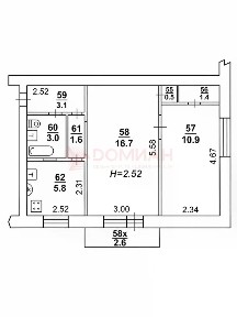 Продается 2-комн. квартира, 45 м²