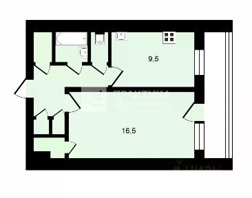 Сдается 1-комн. квартира, 37 м²