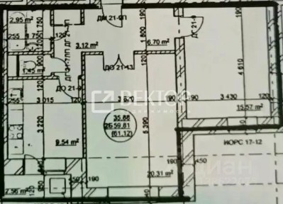 Продается 2-комн. квартира, 59,81 м²