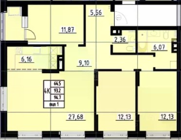 Продается 4-комн. квартира, 91,8 м²