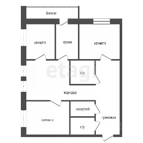Продается 4-комн. квартира, 98,3 м²