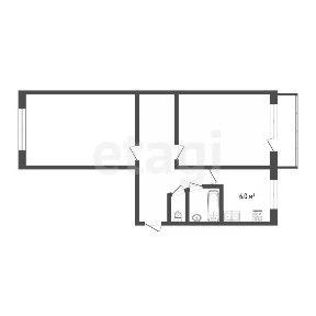 Продается 2-комн. квартира, 46,9 м²