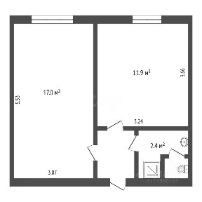 Продается 1-комн. квартира, 33,9 м²