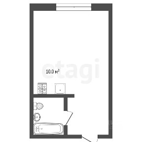 Продается студия, 15 м²