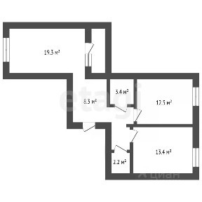 Продается 2-комн. квартира, 64,1 м²