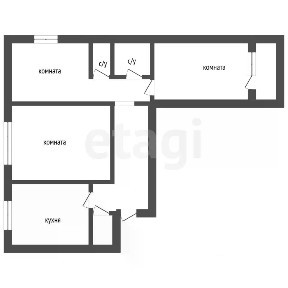 Продается 3-комн. квартира, 62,7 м²