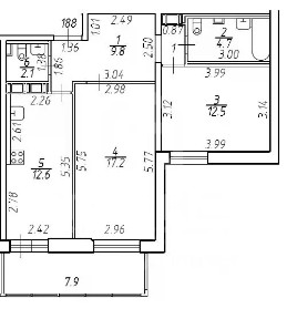 Продается 2-комн. квартира, 62,5 м²