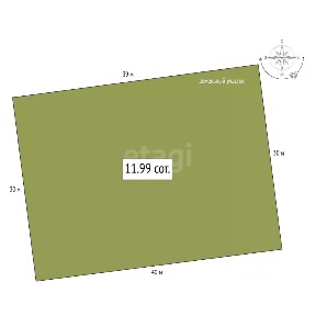 Продается участок, 11,99 сот.