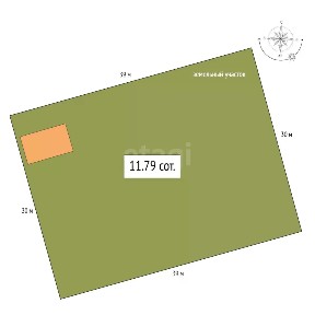 Продается участок, 11,79 сот.
