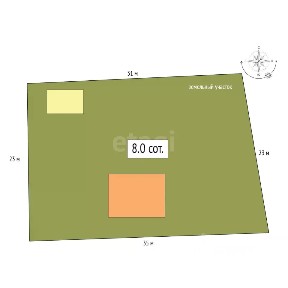 Продается 1-этажный дом, 40,7 м²