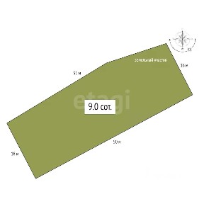 Продается участок, 9 сот.