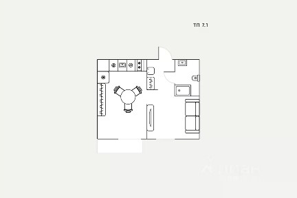 Сдается студия, 31 м²