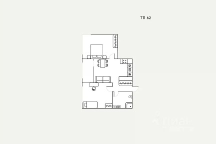 Сдается 3-комн. квартира, 52 м²