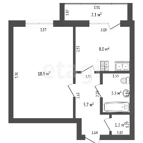 Продается 1-комн. квартира, 37,2 м²