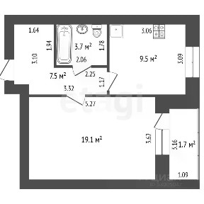 Продается 1-комн. квартира, 39,8 м²