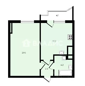 Продается 1-комн. квартира, 39,5 м²