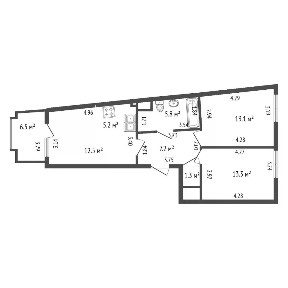 Продается 2-комн. квартира, 62 м²