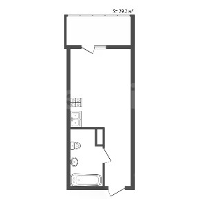 Продается апартаменты-студия, 29,2 м²