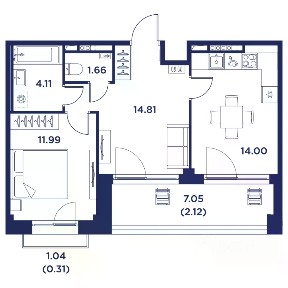 Продается студия, 30,04 м²