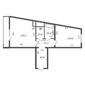 Продается 1-комн. квартира, 48,3 м²