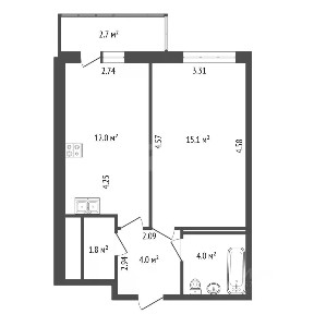 Продается 1-комн. квартира, 37 м²