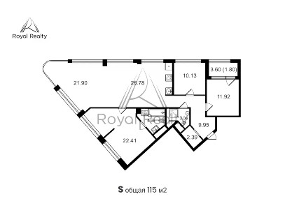 Продается 4-комн. квартира, 115 м²