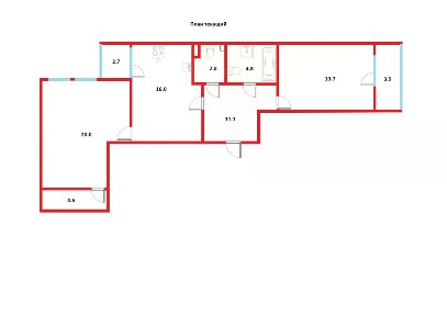 Продается 2-комн. квартира, 72,2 м²