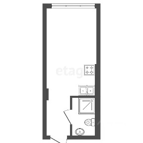 Продается студия, 22,4 м²