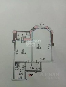 Продается 1-комн. квартира, 41,7 м²