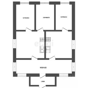 Продается 1-этажный дом, 61,8 м²