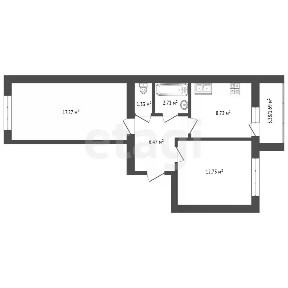 Продается 2-комн. квартира, 50,9 м²