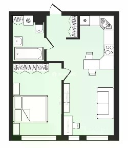 Сдается 1-комн. квартира, 35,1 м²
