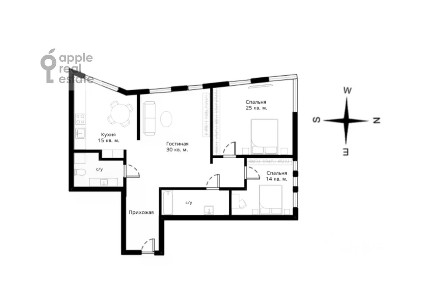 Сдается 3-комн. квартира, 127 м²