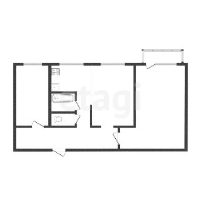 Продается 3-комн. квартира, 58,5 м²
