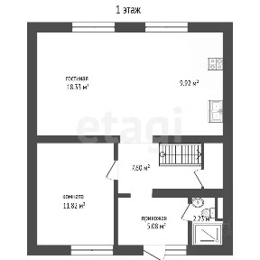 Продается 2-этажный дом, 105 м²