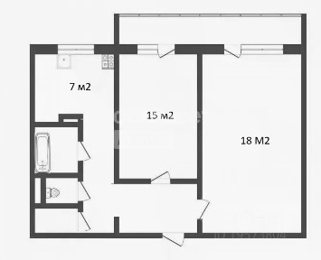 Продается 2-комн. квартира, 53,7 м²