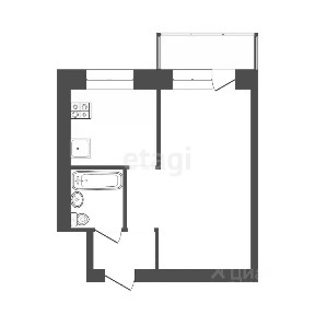 Продается 1-комн. квартира, 30,2 м²