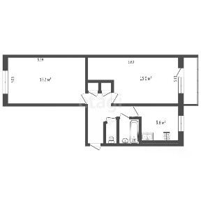 Продается 2-комн. квартира, 47,6 м²
